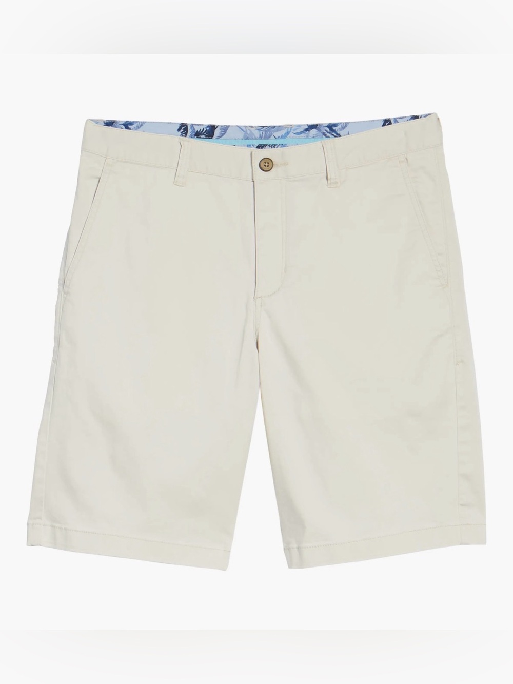 Tommy Bahama Boracay Chino Shorts Men's 34 Ivory Stretch Cotton Blend